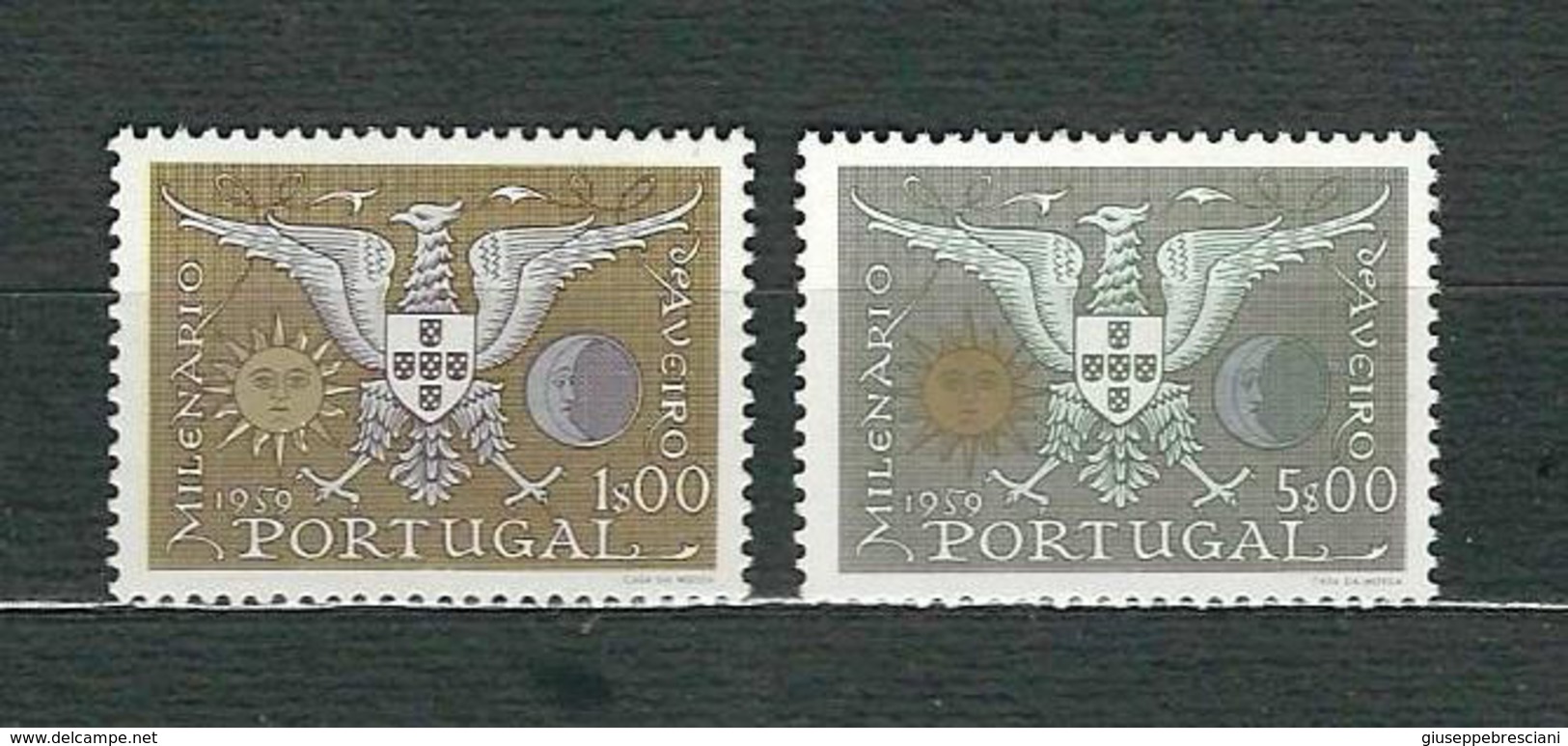 PORTUGAL 1959 - Millenario E Bicentenario Fondazione Di Averio - 2v - MNH - Yvert PT 857-858 - Nuovi