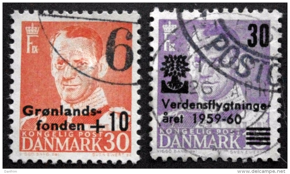 Denmark 1959/60   Minr.370,377    ( Lot  C 379 ) - Used Stamps