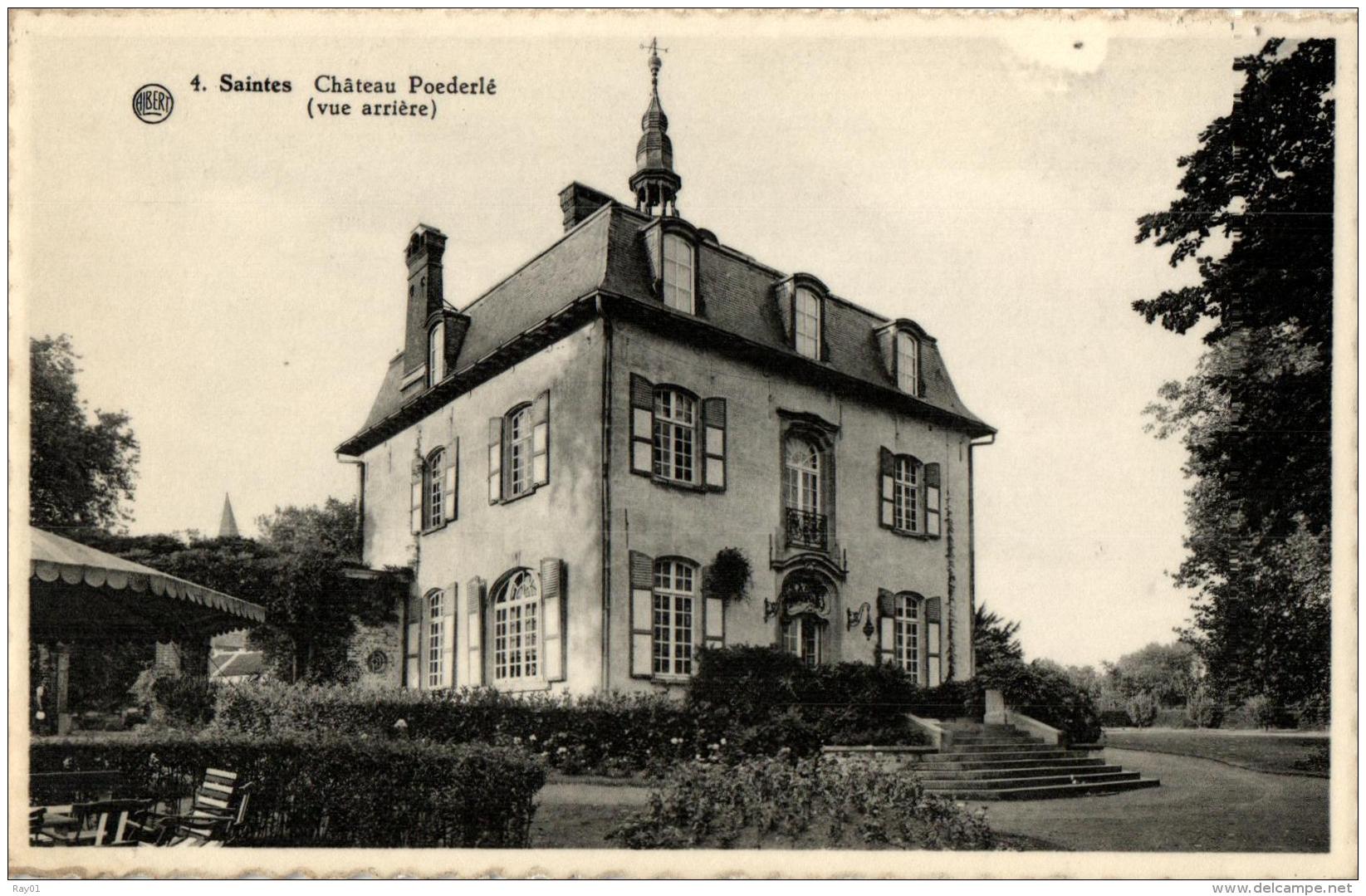 BELGIQUE - BRABANT WALLON - TUBIZE - SAINTES - Château Poederlé (vue Arrière) N°4. - Tubeke