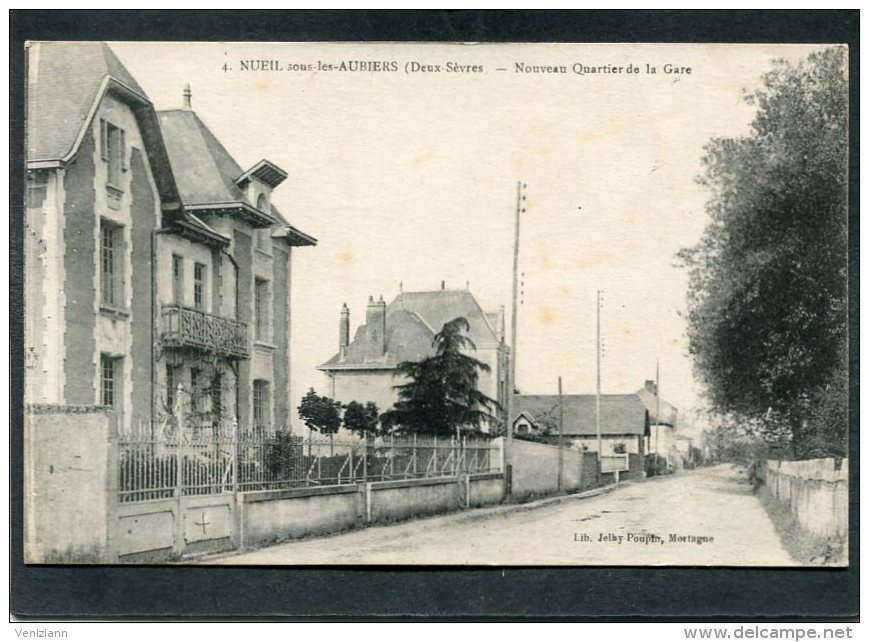 CPA - NUEIL SOUS LES AUBIERS - Nouveau Quartier De La Gare - Autres & Non Classés