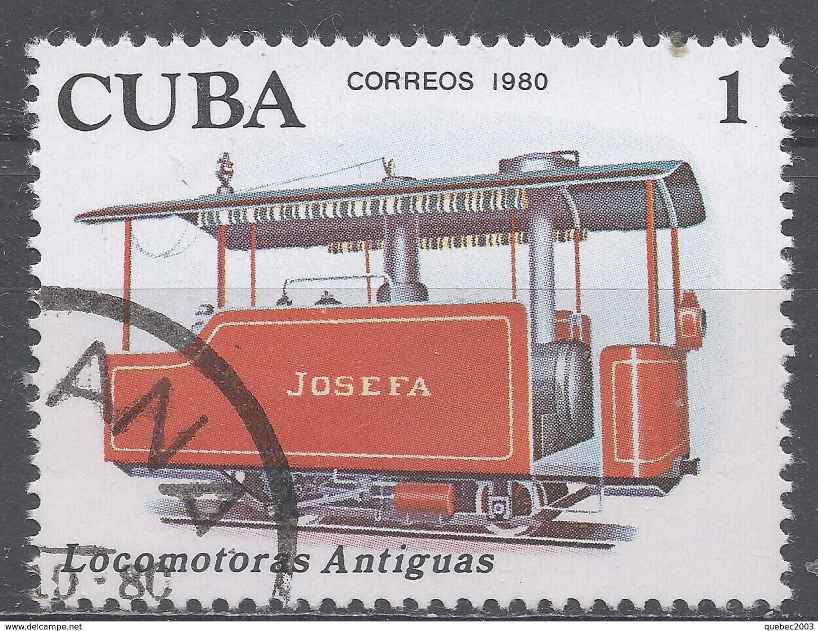 Cuba 1980. Scott #2357 (U) Early Locomotives: Josefa - Oblitérés