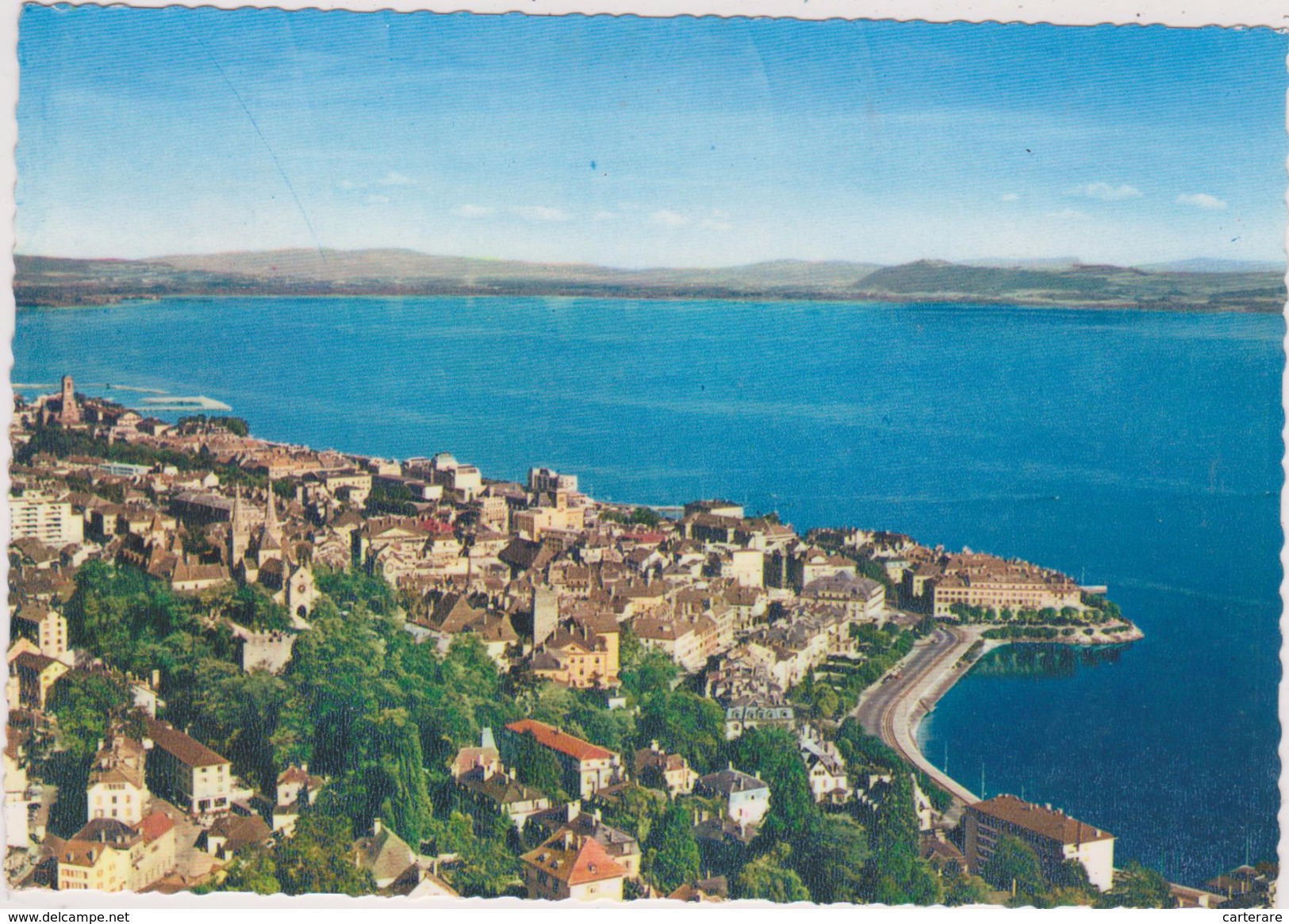 SUISSE,HELVETIA,SWISS,SWITZERLAND,SCWEIZ,SVIZZERA, NEUCHATEL,vue Aérienne,lac,belle Vue,il Y A + 50 Ans - Neuchâtel