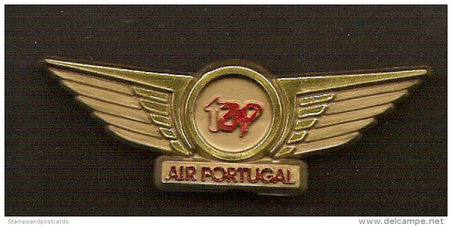 Pin Insigne TAP Air Portugal Originale D´equipage Avion Original Plane Crew Badge - Avions