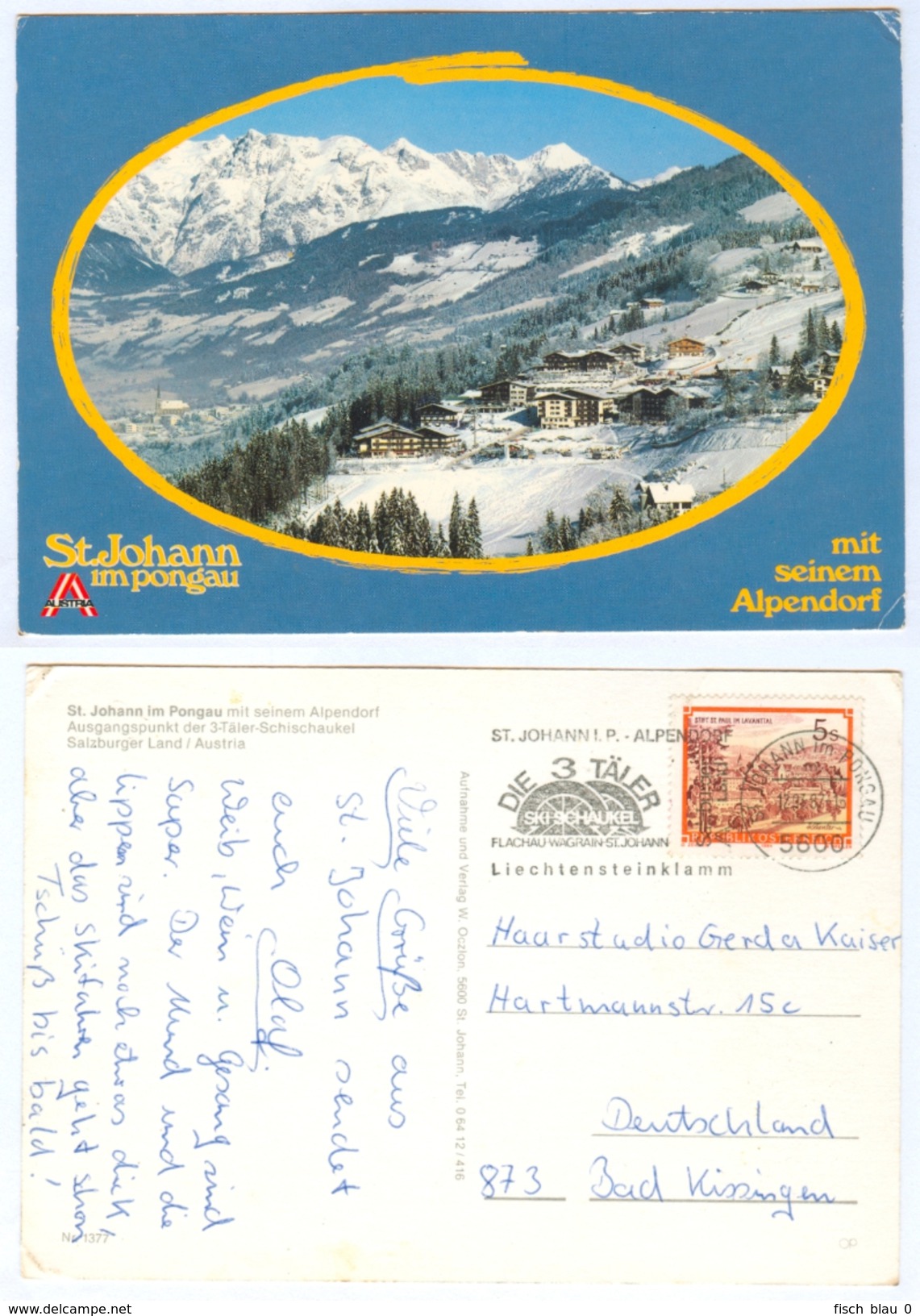 AK Salzburg 5600 St. Johann Im Pongau Alpendorf Winter Verlag Verlag W.Oczlon P. Sankt Österreich Austria Autriche I. - St. Johann Im Pongau