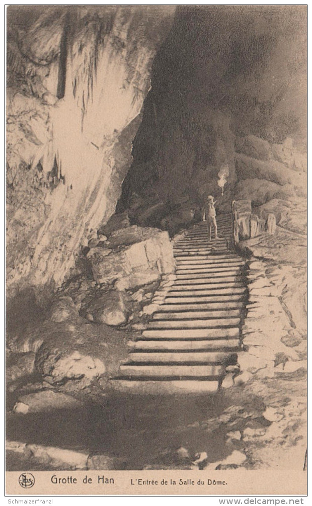 CPA - AK Grotte De Han Sur Lesse Entrée Salle Du Dome Bei Rochefort Marche Houyet Tellin Wellin Namur Belgien Belgique - Rochefort