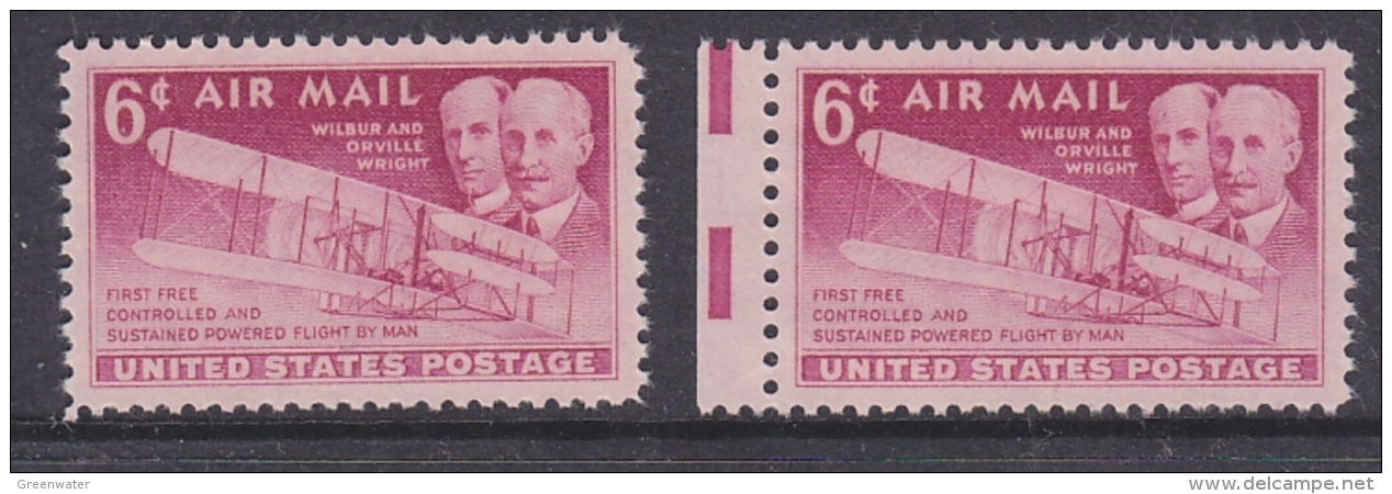 USA 1949 Wright Brothers 2x1v ** Mnh (33138B) - 2b. 1941-1960 Ungebraucht