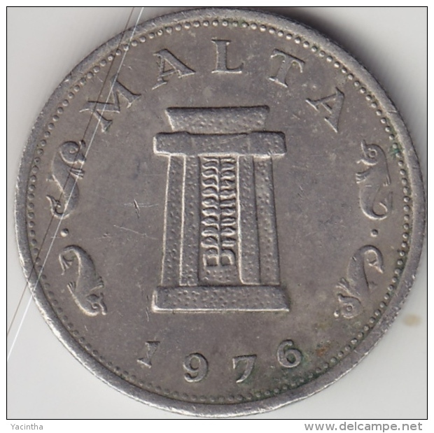 @Y@  Malta   5  Cents    1976     (3387) - Malta