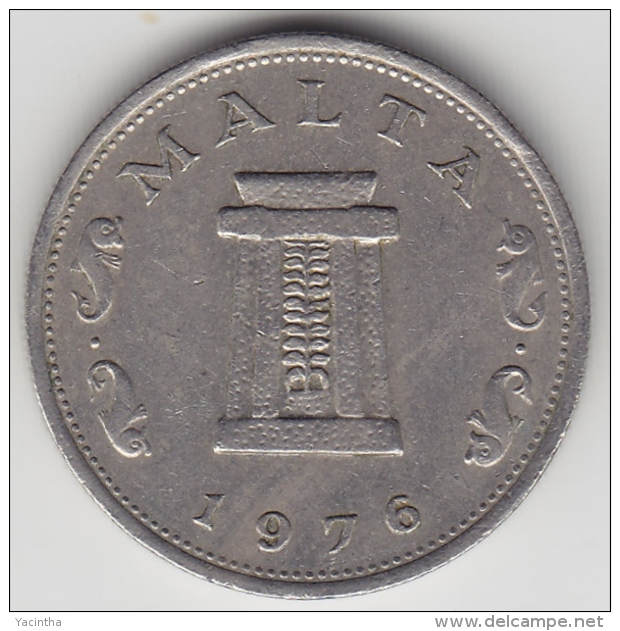 @Y@  Malta   5  Cents    1976     (3388) - Malte