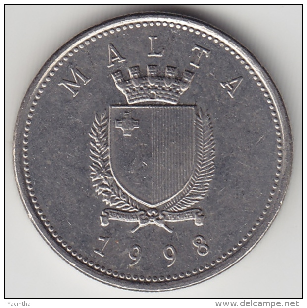 @Y@  Malta   10  Cents    1998     (3390) - Malta