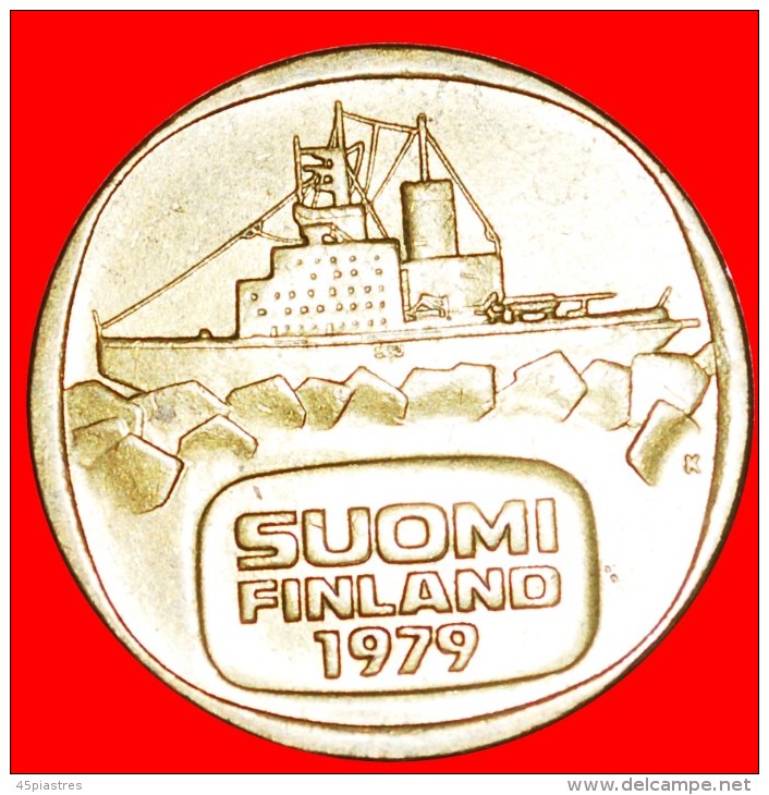 § SHIP ICEBREAKER: FINLAND &#x2605; 5 MARKS 1979K MINT LUSTER! LOW START&#x2605; NO RESERVE! - Finlande