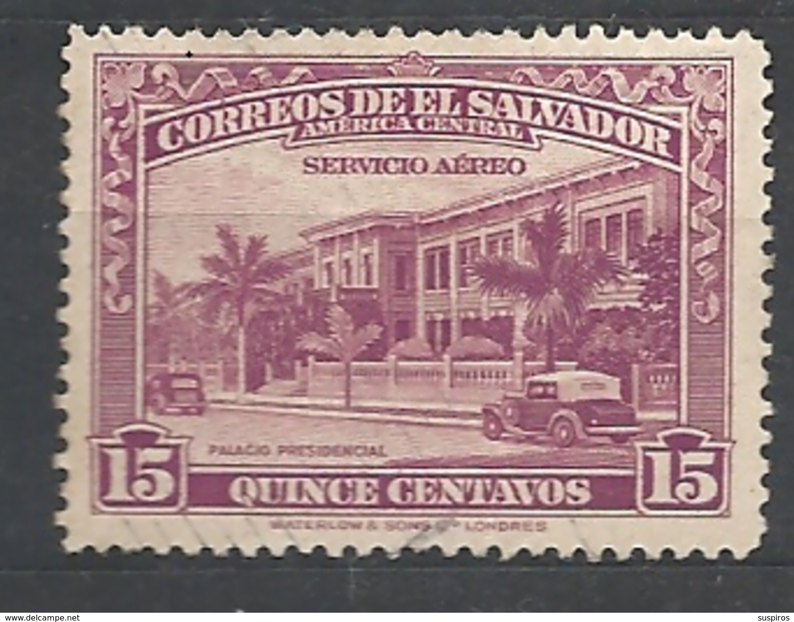 EL SALVADOR  1944 Airmail - Buildings   MNH - El Salvador