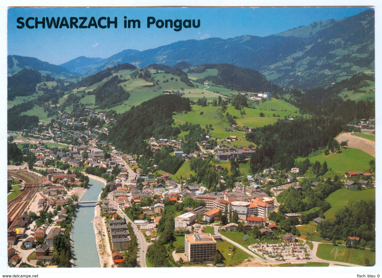 AK Salzburg 5620 Schwarzach Im Pongau Luftbild Luftfoto Luftaufnahme Salzach I. Vue Aérienne Generale Aerial View Image - St. Johann Im Pongau