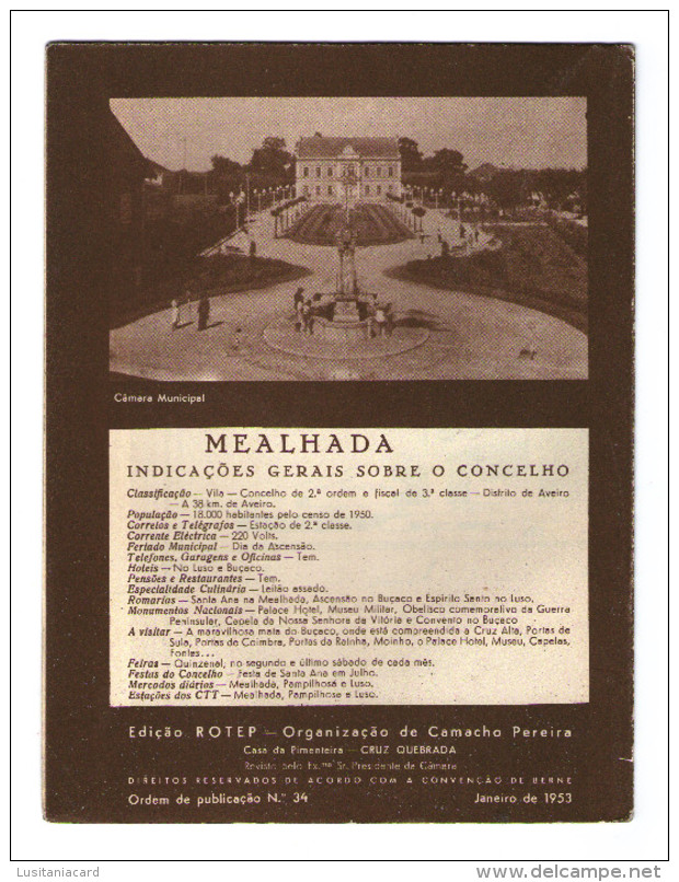 MEALHADA - ROTEIRO TURÍSTICO (Ed. Rotep Nº 34 - 1953) - Livres Anciens