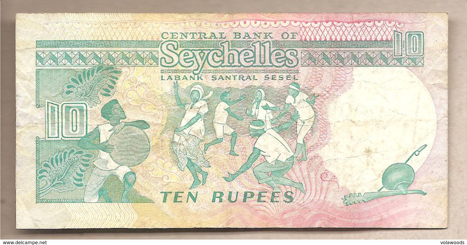 Seychelles - Banconota Circolata Da 10 Rupie P-32 - 1989 - Seychelles