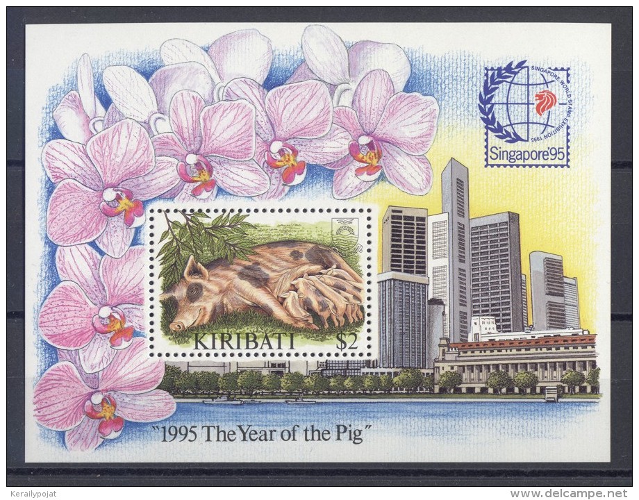 Kiribati - 1995 SINGAPORE '95 Block MNH__(TH-14360) - Kiribati (1979-...)