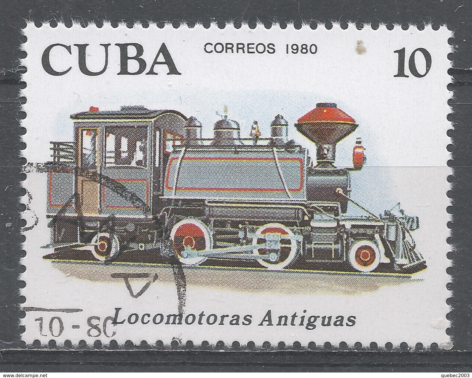 Cuba 1980. Scott #2360 (U) Early Locomotives: 2-4-2 Locomotive - Usados