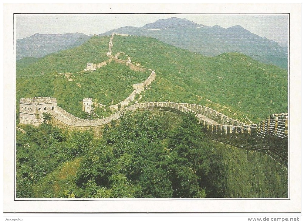 T13 Cina - La Grande Muraglia Cinese - Cartolina Con Legenda Descrittiva - Edizioni De Agostini / Non Viaggiata - Asia