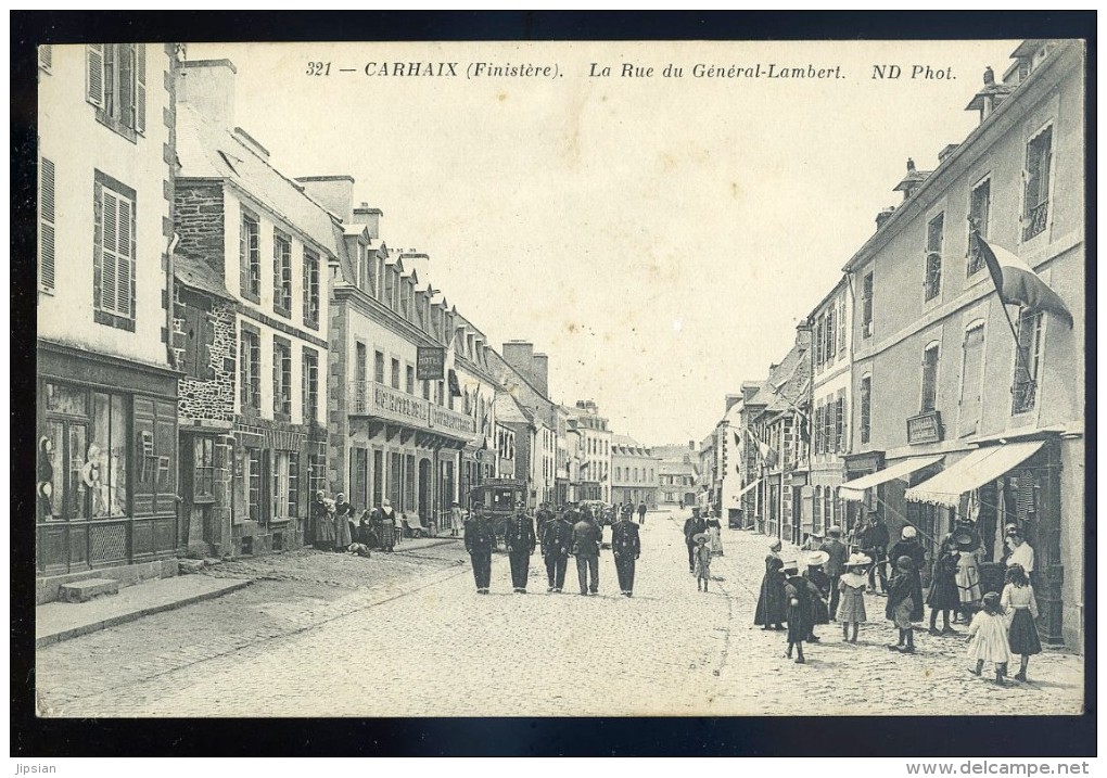 Cpa Du 22 Carhaix -- La Rue Du Général Lambert   JIP32 - Callac