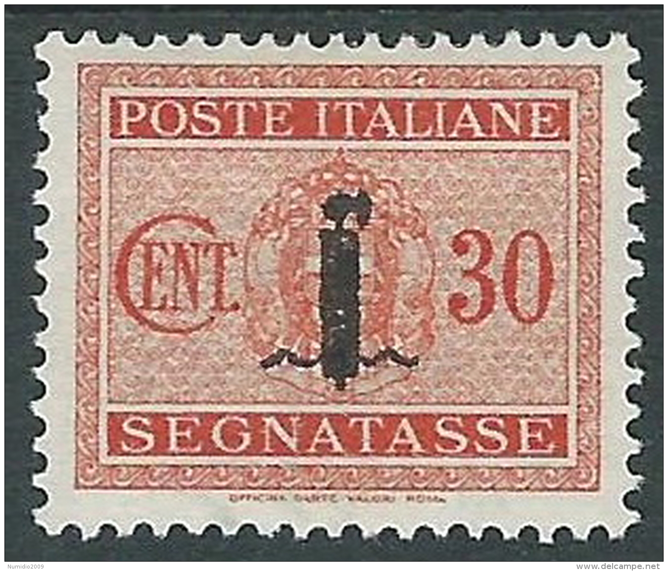 1944 RSI SEGNATASSE FASCETTO 30 CENT MH * - CZ37-10 - Taxe