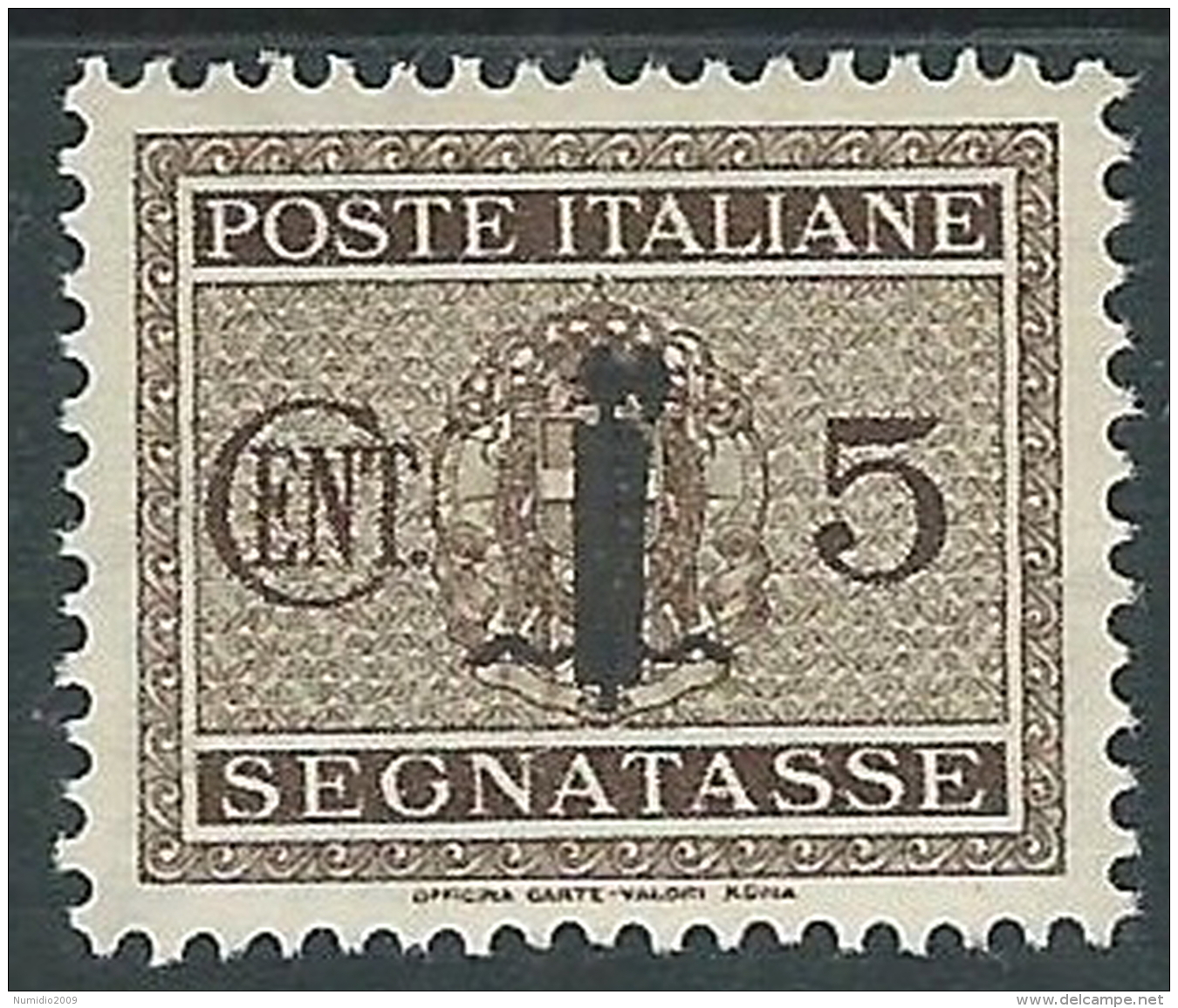 1944 RSI SEGNATASSE FASCETTO 5 CENT MH * - CZ37-2 - Taxe