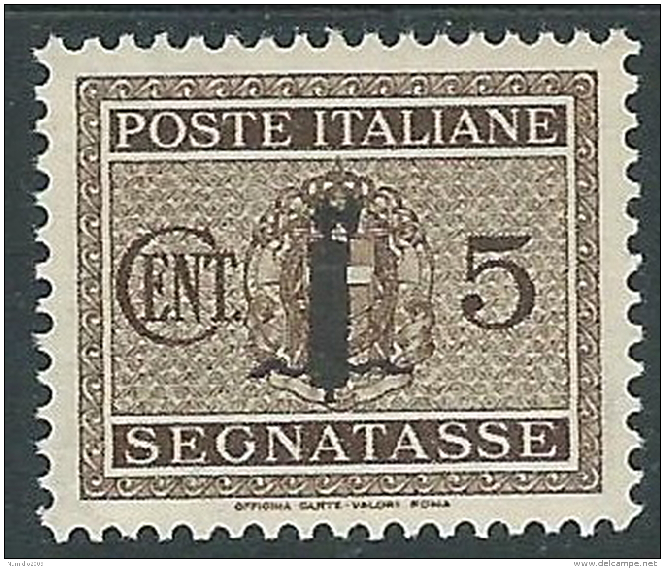 1944 RSI SEGNATASSE FASCETTO 5 CENT MH * - CZ37-3 - Taxe