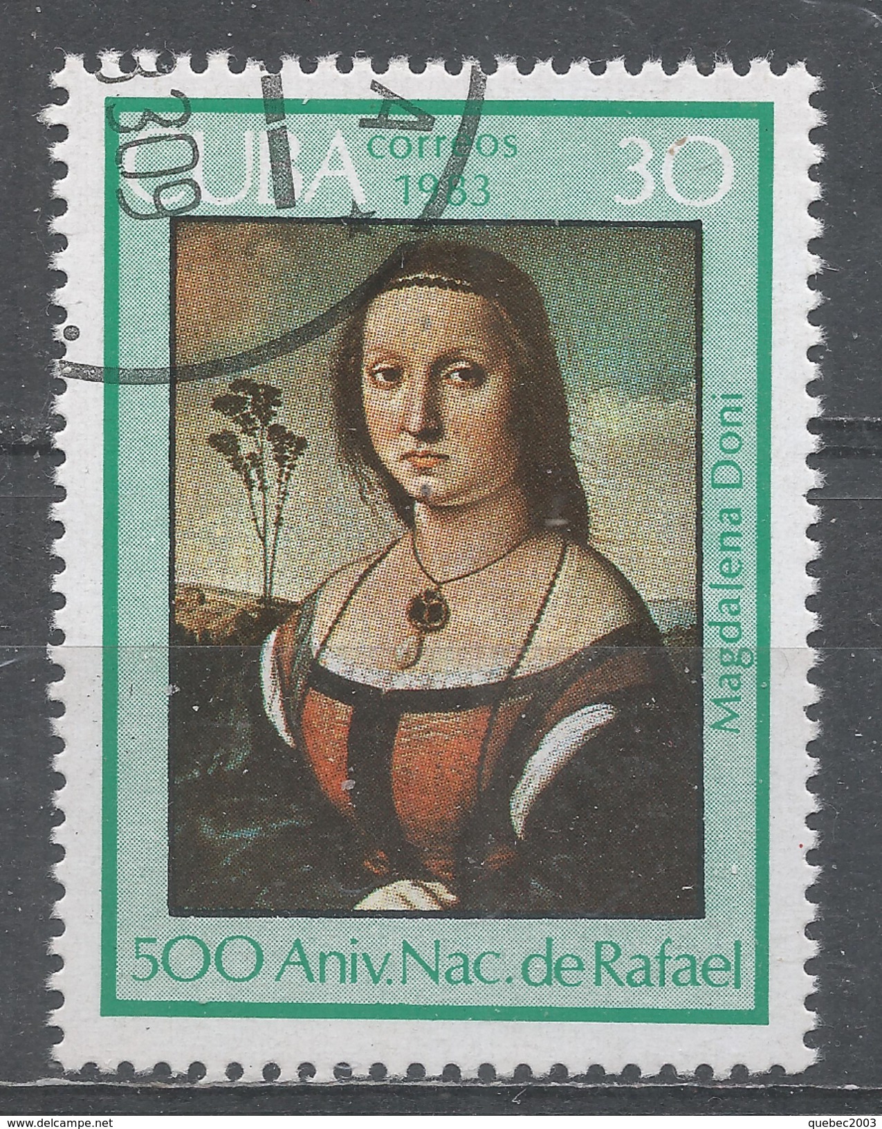 Cuba 1983. Scott #2611 (U) Magdalenna Doni, By Raphael, 500th Birth Anniv. - Oblitérés