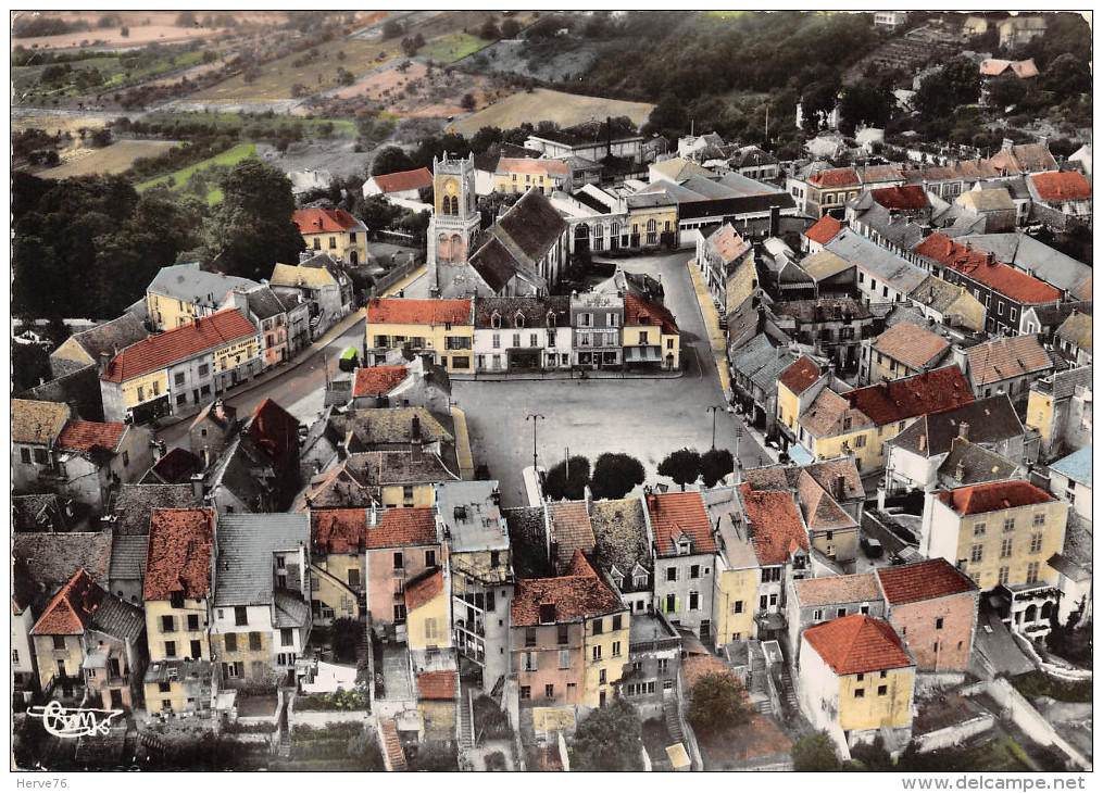 NEAUPHLE LE CHATEAU - Vue Aérienne - CPSM Grand Format - Neauphle Le Chateau