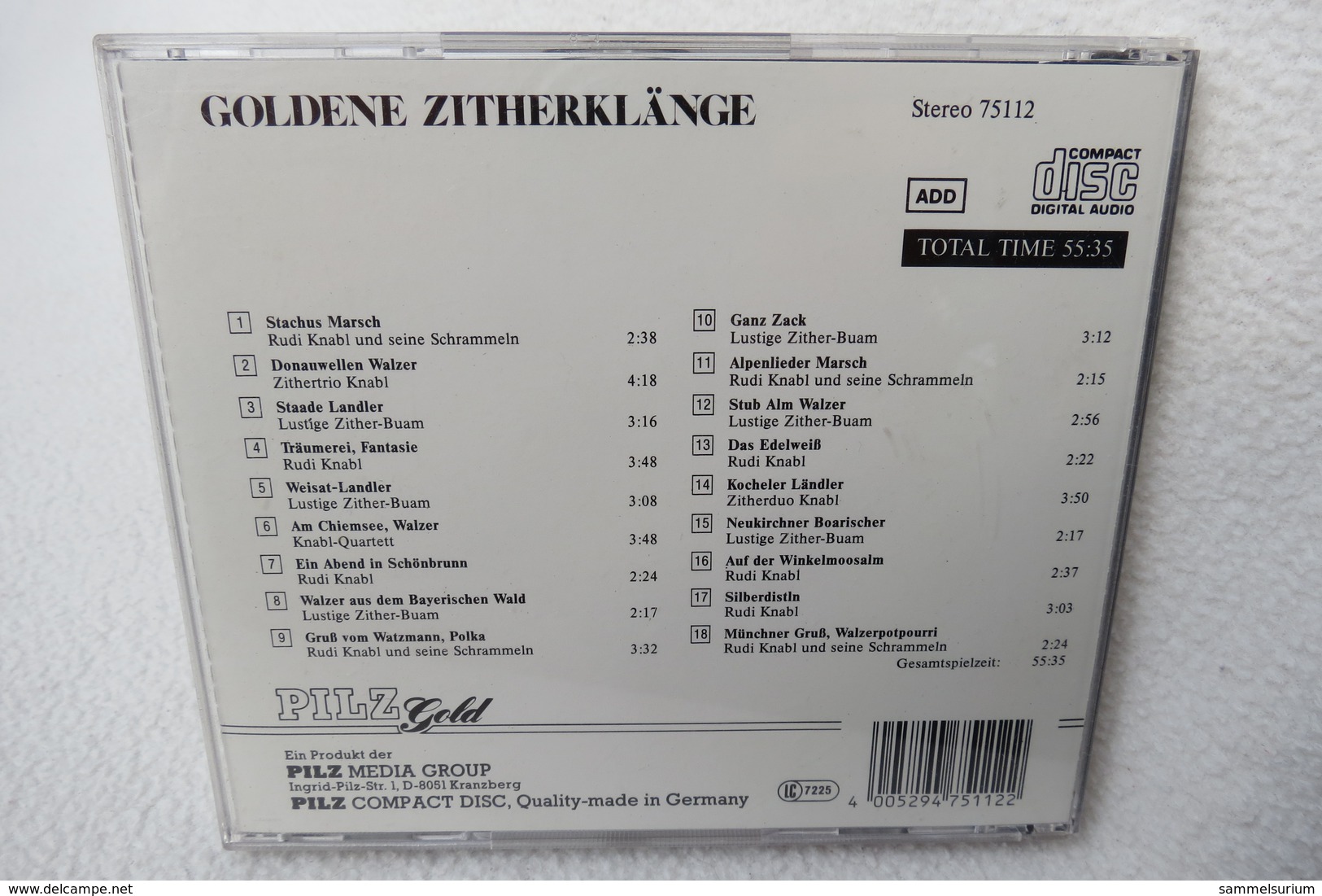 CD "Rudi Knabl & Die Lustigen Zither-Buam" Goldene Zitherklänge - Instrumentaal