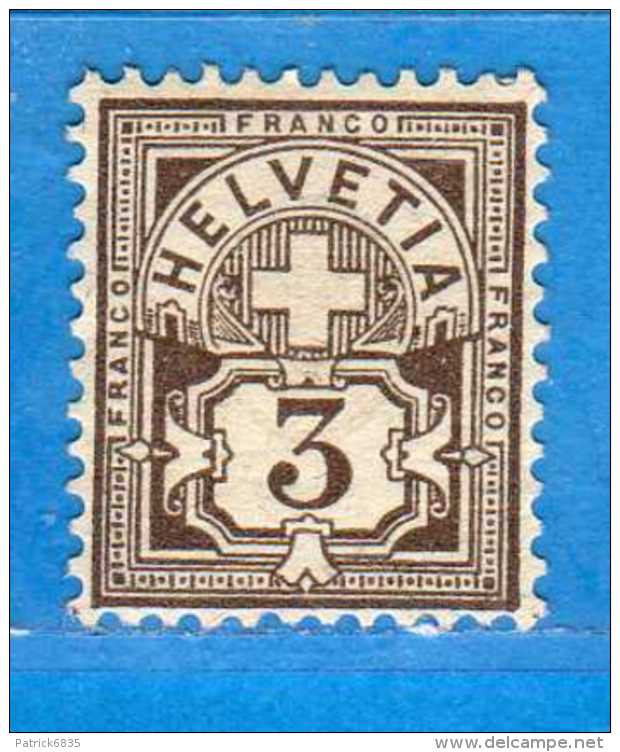 SUISSE**-1894-1899 - ZUM.59B  / MI.51Y .  2 Scan. Cat. Zum. 2016  CHF.4,00. Nuovo Senza GOMMA   Vedi Descrizione - Unused Stamps
