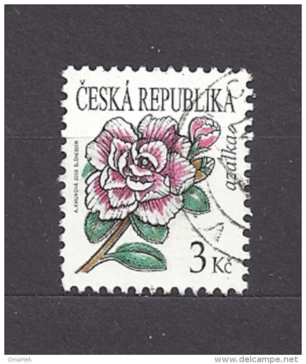 Czech Republic Tschechische Republik 2008 ⊙ Mi 553 Sc 3364 Flowers  Azalea.  C2 - Oblitérés