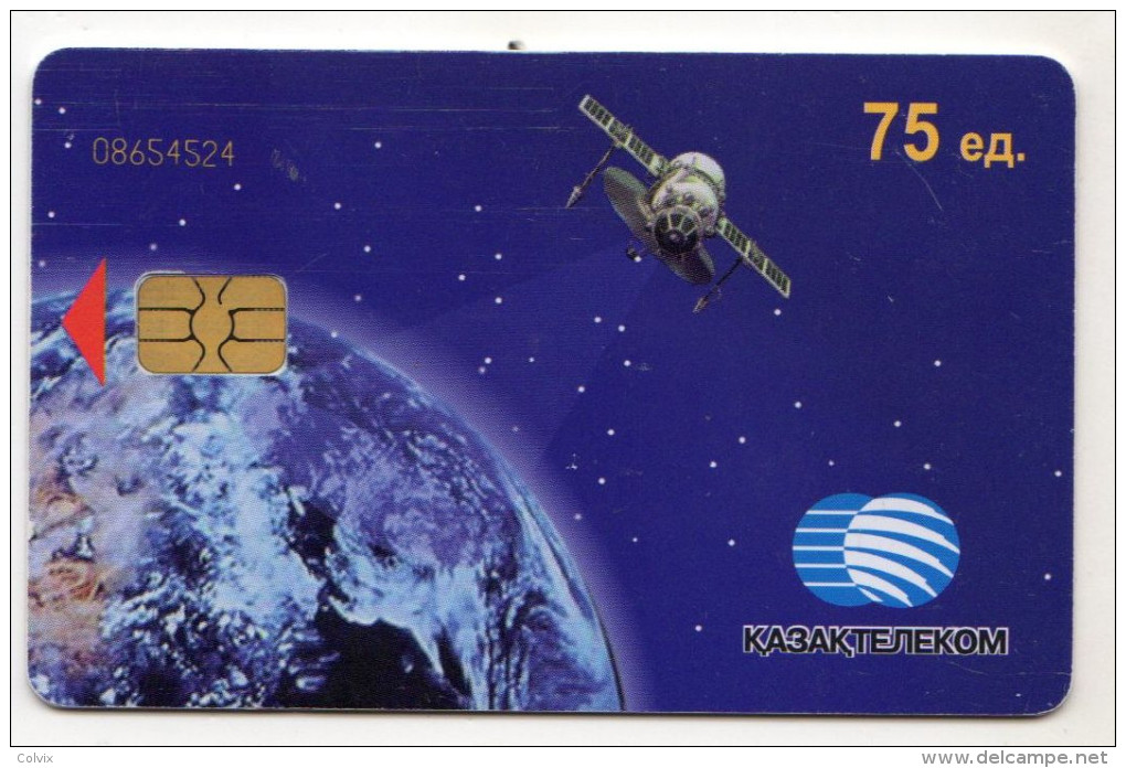 KAZAKHSTAN Ref MV Cards KAZ-C-2 Télécarte à Puce 75 U Satellite - Kazakhstan