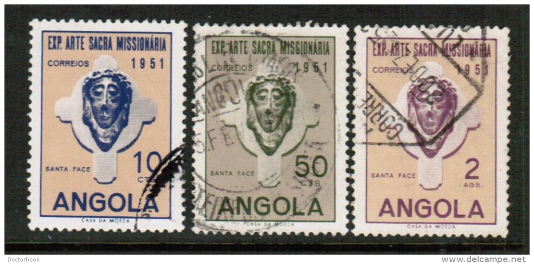 ANGOLA  Scott # 359-61 VF USED - Angola