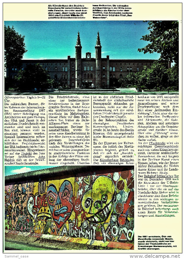 HB Kunstführer Berlin , Viele Bilder 1990  -  Auf Der Spree Nach Spandau - Von Der Oper In Den Neuen Westen - Travel & Entertainment