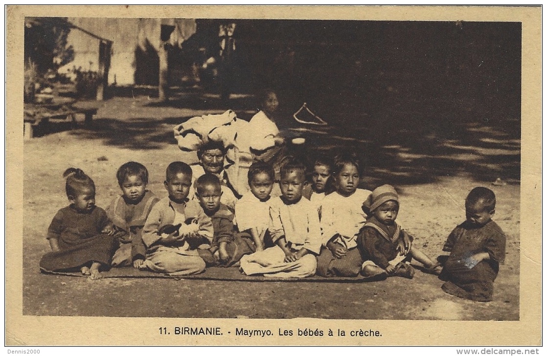 BIRMANIE - MYANMAR - MAYMYO - Les Bébés à La Crèche - - Myanmar (Birma)