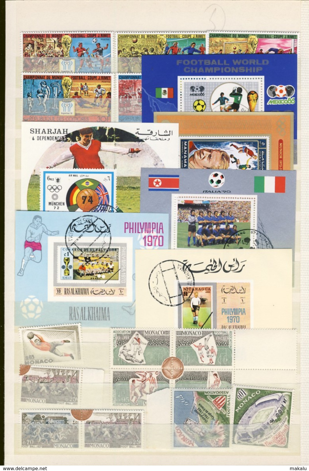 Football Petit Lot De 50 Timbres Oblitérés - Usati