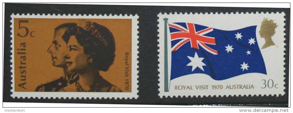 Australia 1970 Royal Visit Set MNH - Mint Stamps