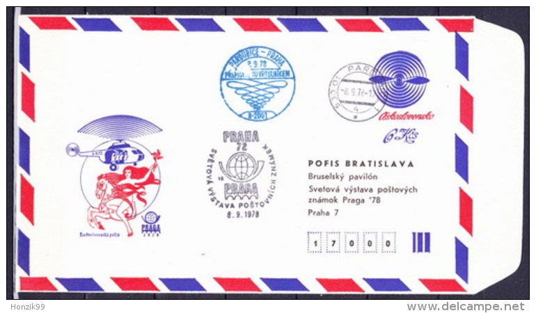 Tchécoslovaquie 1978, Envelope (COB 55 B), Obliteré, L´adresse Pofis Bratislava - Omslagen