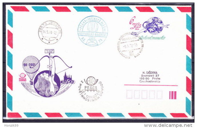 Tchécoslovaquie 1978, Envelope (COB 53), Obliteré L´adresse N. D&#283;dina - Omslagen
