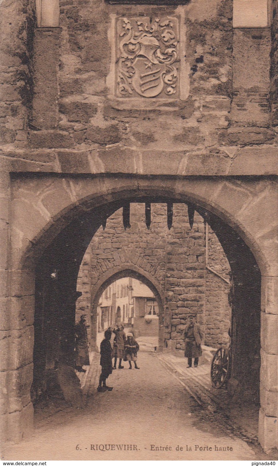 G , Cp , 68 , RIQUEWHIR , Entrée De La Porte Haute - Riquewihr