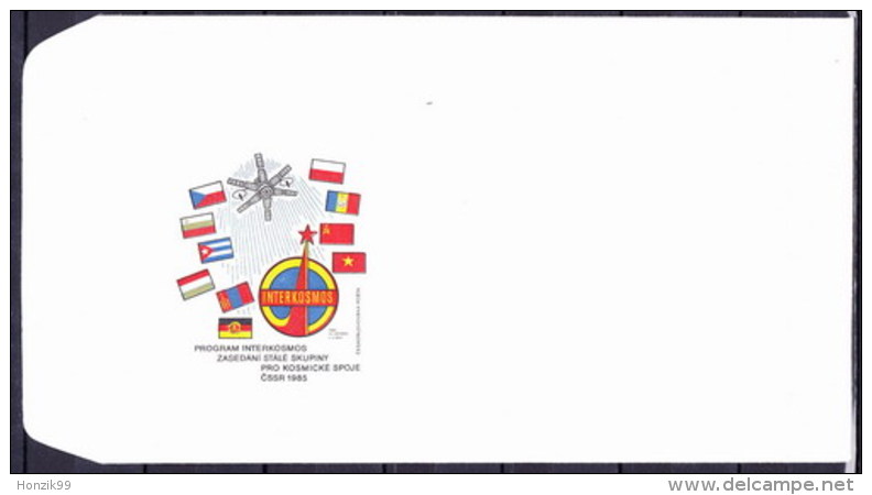 Tchécoslovaquie 1985, Envelope Interkosmos - Buste