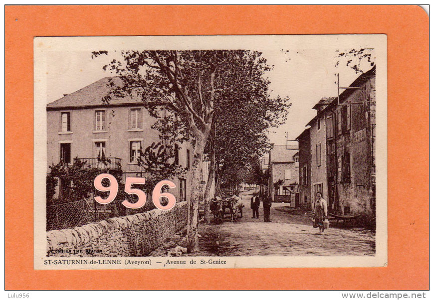 CPA * * St-SATURNIN-de-LENNE * * Avenue De St-Geniez - Other & Unclassified