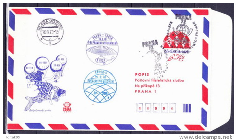 Tchécoslovaquie 1978, Envelope COB 56 A), Obliteré L´adresse Pofis Praha, Cachet Mlada Vozice - Briefe