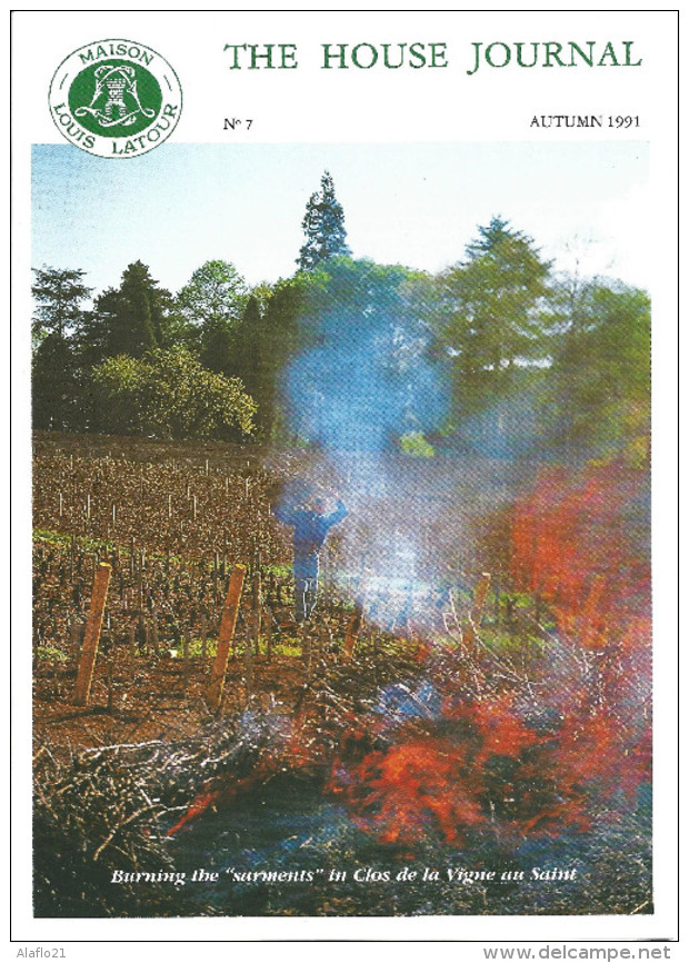 BEAUNE - JOURNAL MAISON LOUIS LATOUR N° 7 - Automne 1991 - En ANGLAIS - Küche & Wein