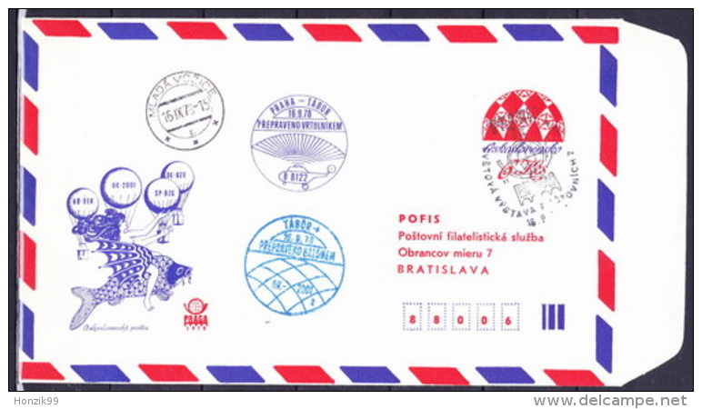 Tchécoslovaquie 1978, Envelope COB 56 B), Obliteré L´adresse Pofis Bratislava, Cachet Mlada Vozice - Omslagen