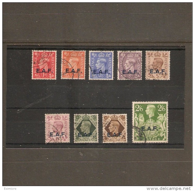 BOIC - SOMALIA 1943 - 1946 SET SG S1/S9 FINE USED Cat £25 - Other & Unclassified