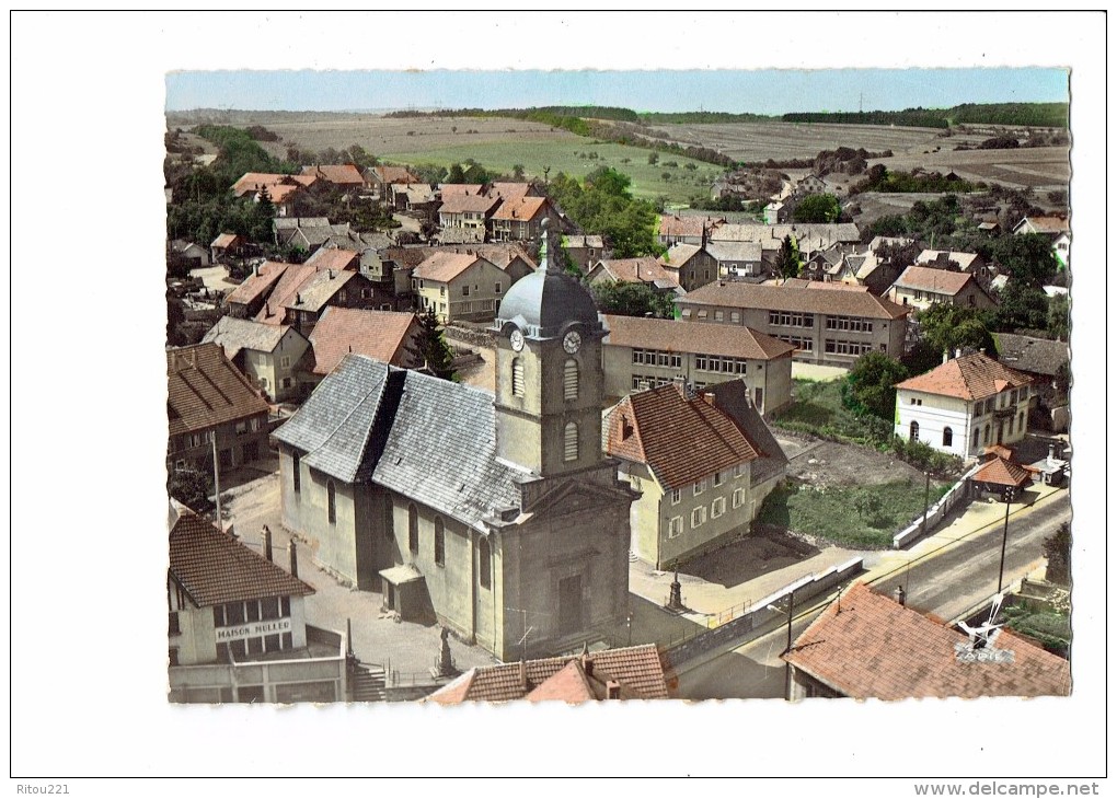 Cpsm - 90 - EN AVION AU-DESSUS DE…CHATENOIS LES FORGES - L'EGLISE - 1965 - Maison MULLER - Châtenois-les-Forges