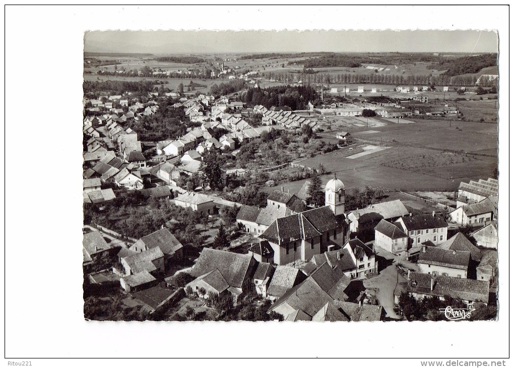 90 - CHATENOIS-les-FORGES ++ Vue Panoramique Aérienne - Le Centre - L'Eglise - Cim 381-26 A - Châtenois-les-Forges