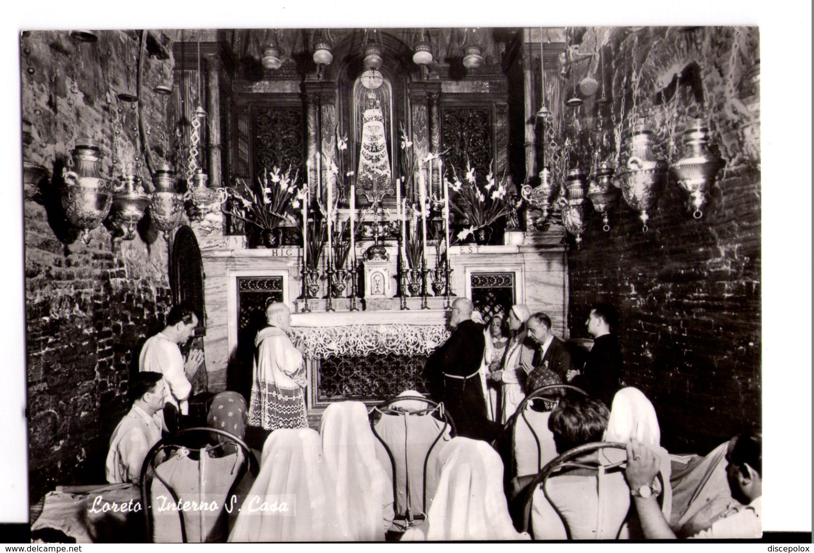 N3460 Cartolina Delle Marche - Loreto ( Ancona ) Interno Della S. Casa _ VIAG. 1964 - Altri & Non Classificati
