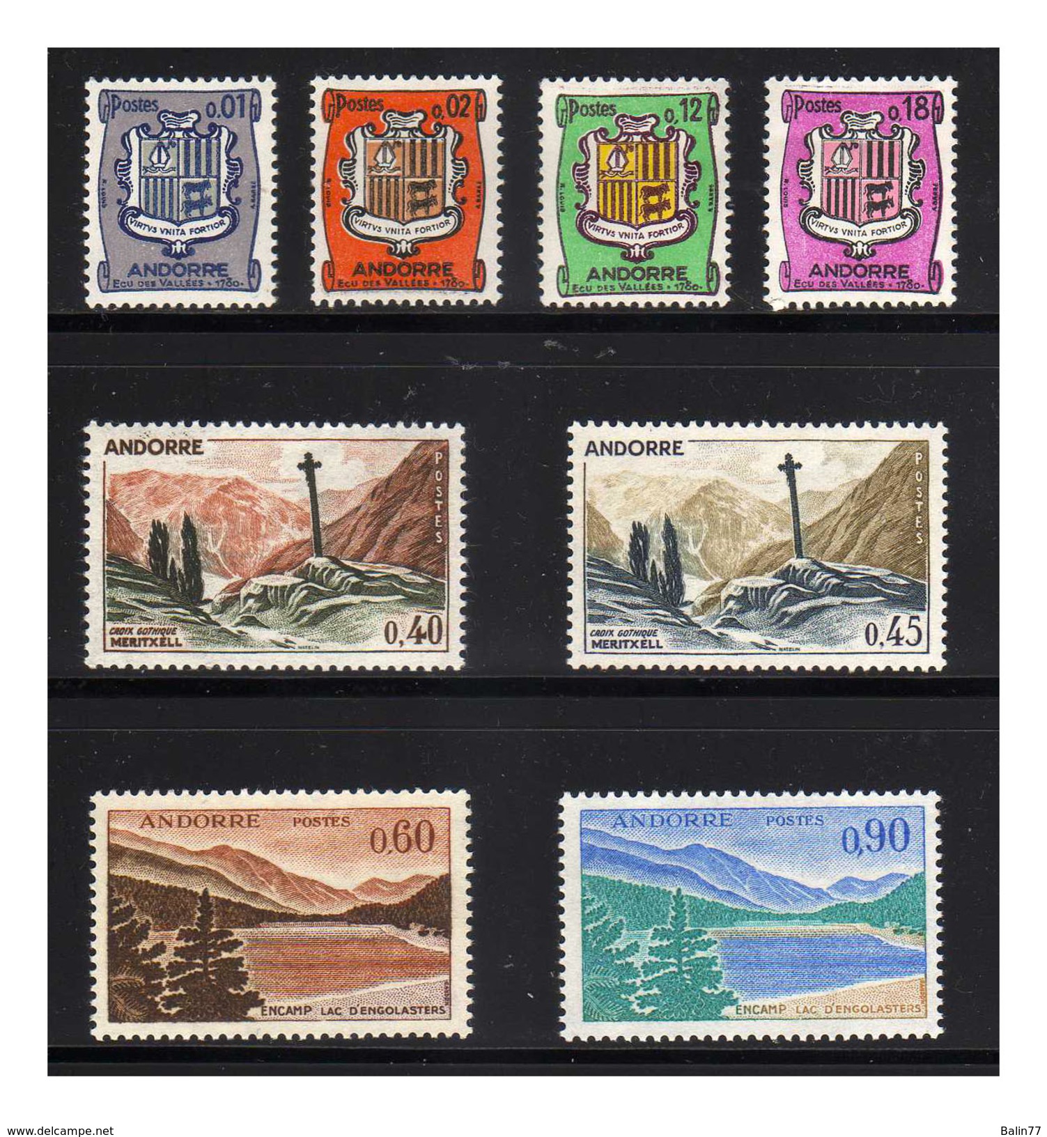 1964 - Andorra Francesa - Sc.. 161/166A - MNH - AN-058 - 01 - Ungebraucht