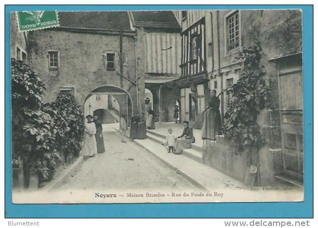 CPA Maison Brandin Rue Du Poids Du Roy NOYERS 89 - Noyers Sur Serein